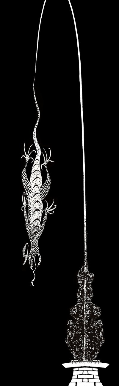 Bill the Lizard - illustration to Lewis Carroll